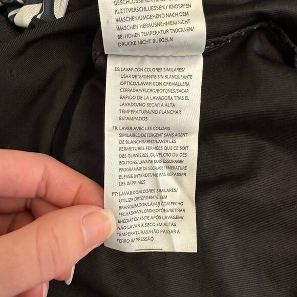 Daily Sports Golf Polo Shirt Women’s XL Black White Geometric Print Short Sleeve - Picture 8 of 11